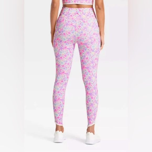 JoyLab Lavender Pink Floral High-Rise Leggings - Picture 3 of 10